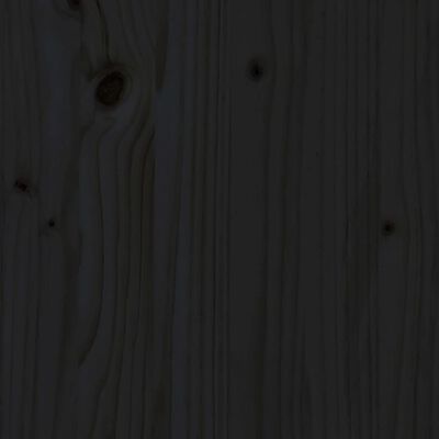 vidaXL 5-delige Loungeset massief grenenhout zwart