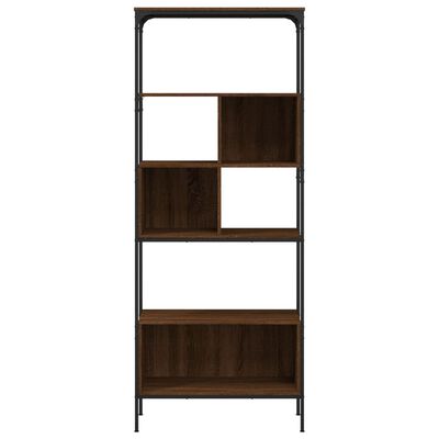 vidaXL Boekenkast 5-laags 76x33x188,5 cm bewerkt hout bruineikenkleur