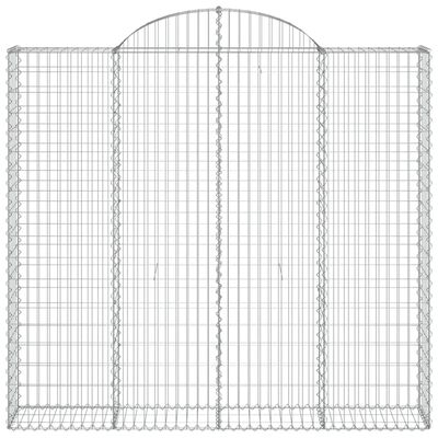 vidaXL Schanskorven 15 st gewelfd 200x50x180/200 cm ijzer