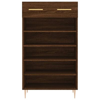 vidaXL Schoenenkast 60x35x105 cm bewerkt hout bruin eikenkleur