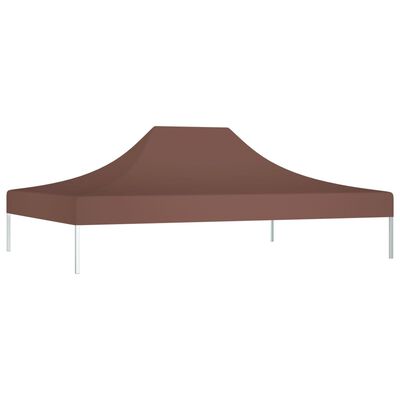 vidaXL Partytentdak 270 g/m² 4x3 m bruin