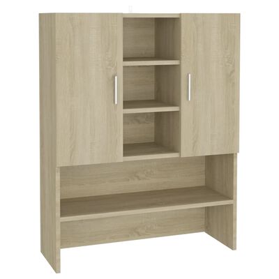 vidaXL Wasmachinekast 70,5x25,5x90 cm sonoma eikenkleurig