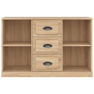 vidaXL Dressoir 104,5x35,5x67,5 cm bewerkt hout sonoma eikenkleurig