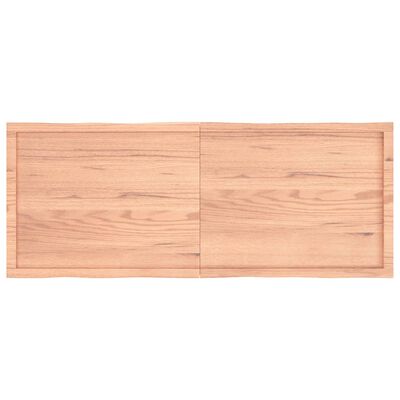 vidaXL Tafelblad natuurlijke rand 160x60x(2-6) cm eikenhout lichtbruin