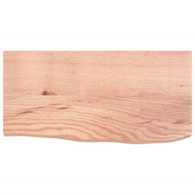 vidaXL Wandschap 60x30x(2-4) cm behandeld massief eikenhout lichtbruin