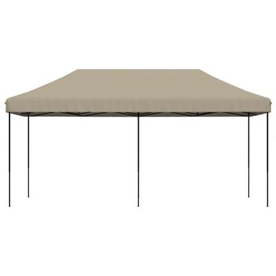 vidaXL Partytent inklapbaar pop-up 580x292x315 cm taupe