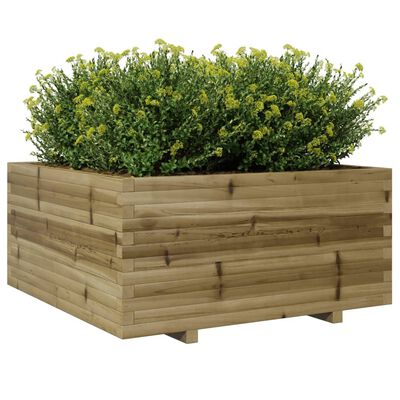 vidaXL Plantenbak 100x100x49,5 cm geïmpregneerd grenenhout