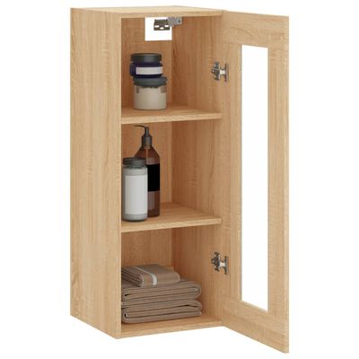 vidaXL Hangkast 34,5x34x90 cm sonoma eikenkleurig