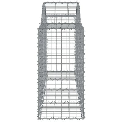 vidaXL Schanskorven 20 st gewelfd 200x50x80/100 cm ijzer