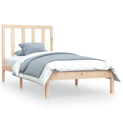 vidaXL Bedframe massief grenenhout 100x200 cm