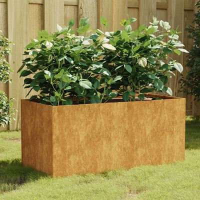 vidaXL Plantenbak 80x40x40 cm cortenstaal