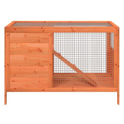 vidaXL Konijnenhok 103x44x69,5 cm massief grenenhout bruin