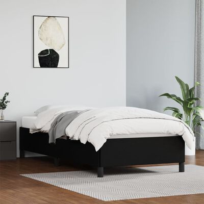 vidaXL Bedframe kunstleer zwart 100x200 cm