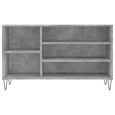 vidaXL Schoenenkast 102x36x60 cm bewerkt hout betongrijs