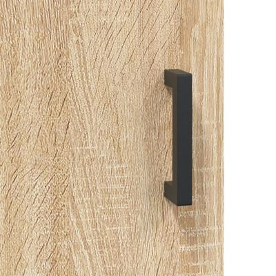 vidaXL Nachtkastjes 2 st 40x40x50 cm bewerkt hout sonoma eikenkleurig