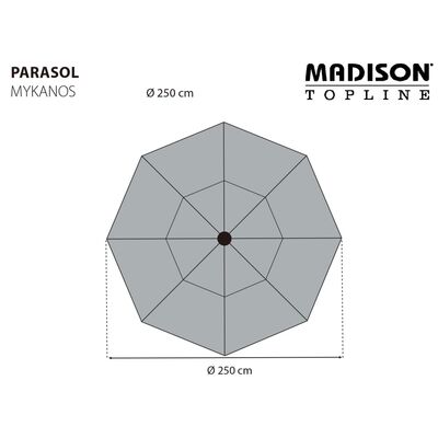 Madison Parasol Mykanos 250 cm ecru