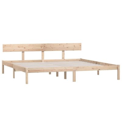 vidaXL Bedframe zonder matras massief hout 200x200 cm