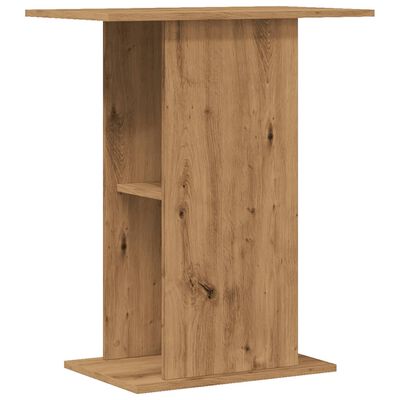 vidaXL Aquariumstandaard 36x60,5x72,5 cm bewerkt hout artisanaal eiken