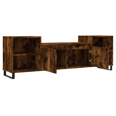 vidaXL Tv-meubel 160x35x55 cm bewerkt hout gerookt eikenkleurig