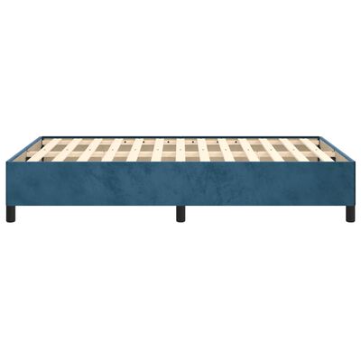 vidaXL Bedframe fluweel donkerblauw 120x190 cm