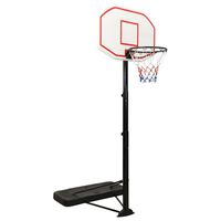 vidaXL Basketbalstandaard 258-363 cm polyetheen wit