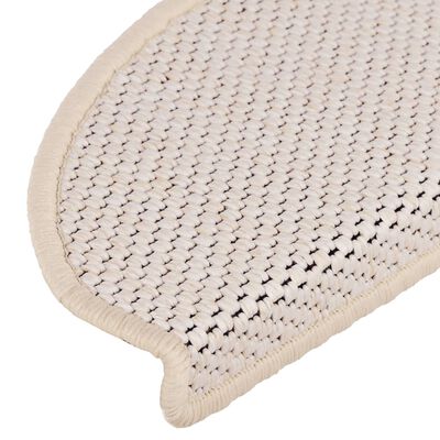 vidaXL Trapmatten zelfklevend 15 st sisal-look 65x21x4 cm berber