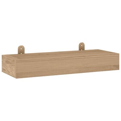 vidaXL Wandschappen 2 st 40x15x4 cm massief teakhout