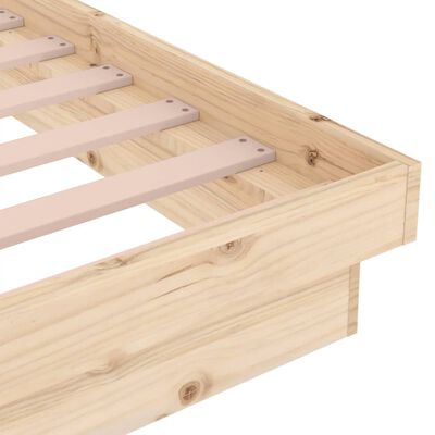 vidaXL Bedframe massief hout 75x190 cm