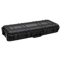 vidaXL Flightcase op wieltjes 96x42x16 cm PP zwart