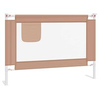 vidaXL Bedhekje peuter 90x25 cm stof taupe