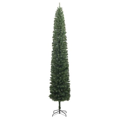 vidaXL Kunstkerstboom smal met standaard 300 cm PVC