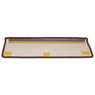 vidaXL Trapmatten 15 st 65x21x4 cm bruin