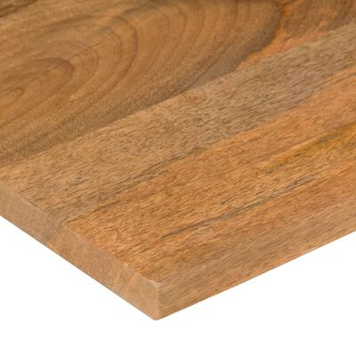 vidaXL Bureaublad met ronding 100x60x2,5 cm massief ruw mangohout