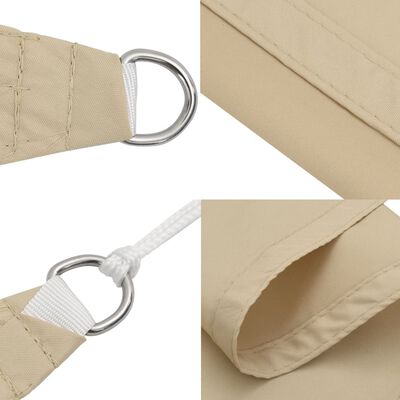 vidaXL Zonnescherm rechthoekig 4x6 m oxford stof beige