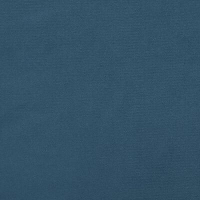 vidaXL Pocketveringmatras 120x200x20 cm fluweel donkerblauw