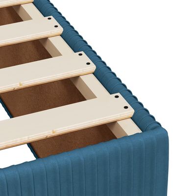 vidaXL Boxspring met matras fluweel blauw 120x190 cm