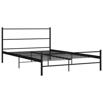 vidaXL Bedframe metaal zwart 140x200 cm