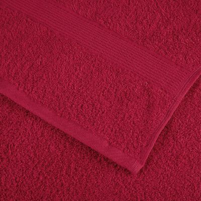 vidaXL 12-delige Handdoekenset SOLUND 600 g/m² rood