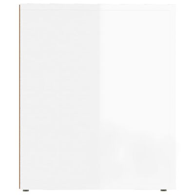 vidaXL Nachtkastjes 2 st 50x39x47 cm hoogglans wit