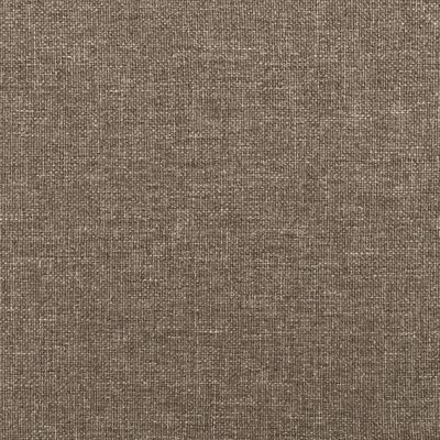 vidaXL Hoofdbord met randen 163x16x78/88 cm stof taupe