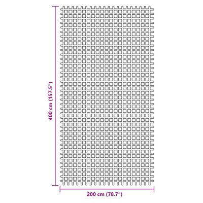 vidaXL Kampeerkleed 4x2 m groen