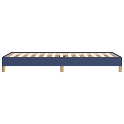 vidaXL Bedframe stof blauw 90x190 cm