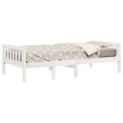 vidaXL Kinderbed zonder matras massief grenenhout wit 75x190 cm