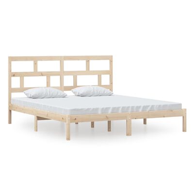 vidaXL Bedframe massief hout 180x200 cm