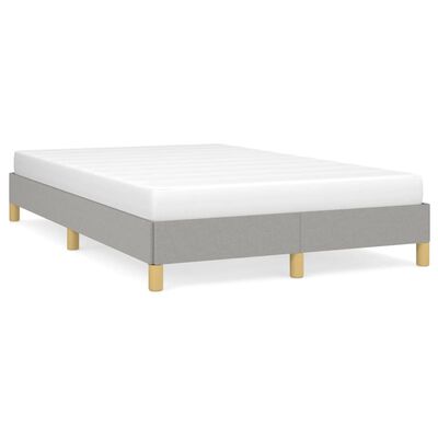 vidaXL Bedframe stof lichtgrijs 120x190 cm