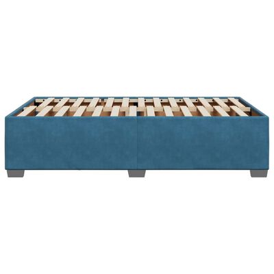 vidaXL Bedframe fluweel blauw 120x190 cm