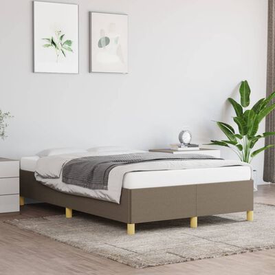 vidaXL Bedframe stof taupe 120x200 cm