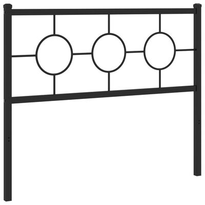 vidaXL Hoofdbord 107 cm metaal zwart