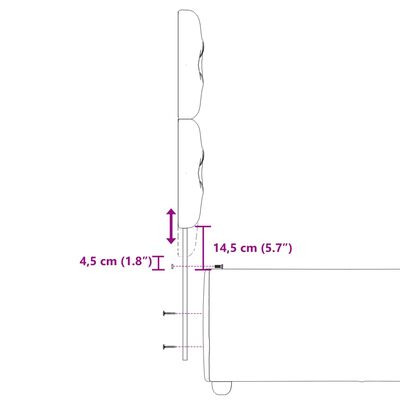 vidaXL Boxspring met matras stof lichtgrijs 90x200 cm