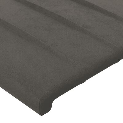 vidaXL Boxspring met matras fluweel donkergrijs 100x200 cm